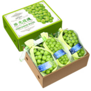 京东百亿补贴：皇金蜜 阳光玫瑰葡萄  3斤一级果礼盒装  单粒10-12g