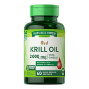 美国进口，Nature's Truth 自然之珍 南极磷虾油软胶囊 1000mg*60粒*2件