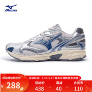 Mizuno 美津浓 Speed 2K 中性跑鞋 D1GH222913 银/幻想灰/深蓝 38.5