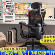 京东百亿补贴：yipinhui 椅品汇 人体工学办公座椅 黑框黑网