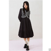 10点开始：PEACEBIRD 太平鸟 女装衬衫式连衣裙两件套 A5FAC4A4189