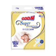 大王GOO.N 光羽纸尿裤 NB60片(5kg以下)尿不湿新生儿 透气如羽