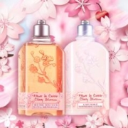 欧舒丹 甜蜜樱花沐浴润肤套装（沐浴啫喱250ml+身体乳250ml)留香 补水保湿滋润 护手霜护肤品 礼物礼盒