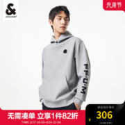 杰克琼斯 杰克·琼斯（JACK&JONES）23冬季新款圆领宽松字母胶印罗纹设计长袖上衣卫衣男款223433129 灰白色E44 175/96A/M