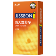 Jissbon 杰士邦 喵舌颗粒多 安全套 16只
