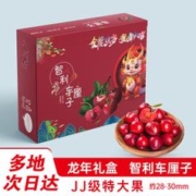 京鲜到 智利进口车厘子大樱桃 5斤JJ礼盒装 约28-30mm 精美年货礼盒