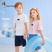 Hush Puppies 暇步士 中大童印花舒适时尚短袖T恤（105~150码）多色