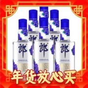 年货不打烊：LANGJIU 郎酒 顺品郎蓝顺 浓酱兼香型白酒 45度280ml*6瓶
