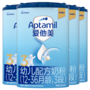 爱他美（Aptamil） 幼儿配方奶粉(12–36月龄   3段） 800g*4罐 组合装