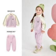 Deesha 笛莎 婴幼女童套装春秋儿童时尚撞色两件套