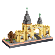 哲高 积木拼装建筑城堡模型摆件微颗粒成人拼插玩具儿童生日礼物 霍格沃茨魔法城堡-5983颗粒