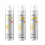 RE:CIPE 玥之秘 水晶防晒喷雾 SPF50+ PA+++ 50ml*3