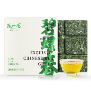 京东百亿补贴:陈一凡 碧螺春 茶叶2023年明前嫩芽花果香高山绿茶 便携小方片礼盒装30g