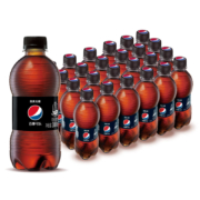PLUS会员、需首购：pepsi 百事 可乐 无糖汽水 迷你 300ml*24瓶 整箱*2件