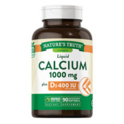 nature's truth 自然之珍 美国自然之珍液体钙进口钙维生素D3骨骼片中老年成人钙片90粒补钙