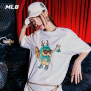 MLB 官方 男女情侣新年龙年卡通T恤明星同款短袖24春季新款TSQ01