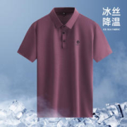 ROMON 罗蒙 罗冠2024夏季冰丝POLO衫高端男士短袖T恤商务2024新款中年爸爸夏装上
