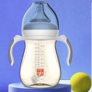 gb 好孩子 goodbaby 好孩子 小饿魔系列 B80377 PPSU奶瓶 300ml 粉蓝 6月+