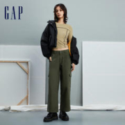 Gap 盖璞 女装冬季新款LOGO紧身圆领发热保暖长袖T恤时尚运动上衣836104