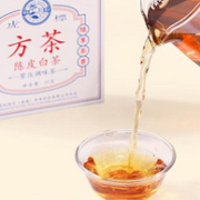 虎标 新会三年陈皮白茶福鼎老白茶寿眉小方片50g铁盒装*2件