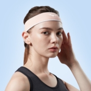 美津浓（MIZUNO） 运动发带男女跑步头戴吸汗护头带篮球止汗带健身导汗带头巾 单条 深空灰(防滑薄款)