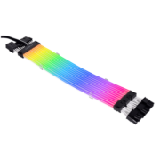 LIANLI联力 霓彩线三代 3×8Pin 显卡延长发光线 升级侧面发光/轻薄易弯/162颗灯珠/ARGB同步/配5V 3pin连接线