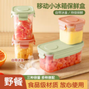 Jeko&Jeko 捷扣 婴儿辅食盒保鲜盒可冷冻分装盒宝辅食工具便携防漏 粉色500ml
