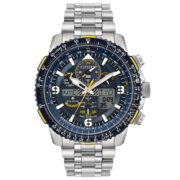 西铁城（CITIZEN）男表蓝天使蓝宝石镜面多局电波运动表手表 JY8078-52L