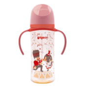 贝亲奶瓶婴儿宽口径奶瓶ppsu塑料材质新生儿第3代彩绘双把手奶瓶 330ml（LL号9-15个月）-胡桃夹子