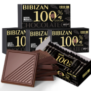 比比赞  每日纯黑巧克力纯可可脂俄罗斯烘焙  100g