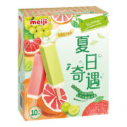 plus会员、需弹券:明治（meiji）芝芝西柚、芝芝葡萄雪糕  46g*10支 彩盒装*5件