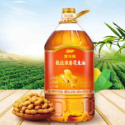 金龙鱼 食用油 浓香花生油 5L 物理压榨一级 1桶