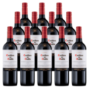 红魔鬼（Casillero del Diablo）珍藏赤霞珠干红葡萄酒 500ml*12瓶装 团建年会用酒 智利进口红酒