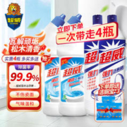 SUPERB 超威 洁厕净除菌厕所强力去垢去尿液家用卫生间洁厕灵马桶去味洁厕宝 超威洁厕液组合500g*4瓶
