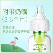布朗博士标准口径奶瓶 婴儿奶瓶 防胀气玻璃奶瓶250ml(3-6月龄)火烈鸟