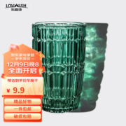 LOVWISH 乐唯诗 NERVISHI 乐唯诗 无铅加厚墨绿晶纹裸杯