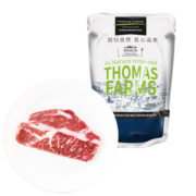 THOMAS FARMS 澳洲谷饲原切安格斯上脑牛排 200g/袋 冷冻生鲜牛肉烧烤烤肉健身