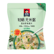 桂格（QUAKER）轻畅无米燕麦粥420克（35g*12袋）玉米鸡肉味 3分钟即食