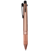 uni三菱五合一多功能笔商务中油笔签字笔原子笔（四色圆珠笔+自动铅笔）玫瑰金笔杆 MSXE5-2000A-05