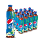 限北京：pepsi 百事 太汽系列 白柚青竹味 碳酸饮料 500ml*12瓶