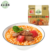 Plus会员:五谷道場非油炸方便面 骨汤蔬菜番茄牛腩面四连包112gx4袋