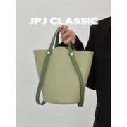 jpj classic2024牛皮水桶包女单肩斜挎腋下包慵懒风通勤包百搭