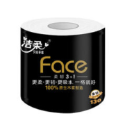 C&S 洁柔 有芯卷纸 黑Face加厚4层130克卫生纸巾*27卷 母婴可用 冲厕易降解