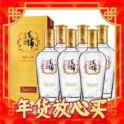年货不打烊、88VIP：MAO PU 毛铺 苦荞酒 金荞 42%vol 白酒 500ml*6瓶 整箱装