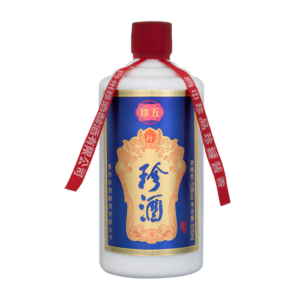 珍酒珍五藍版53度醬香型高度白酒53度500ml6瓶整箱含禮袋