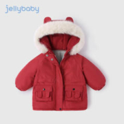 JELLYBABY 女童兔耳帽棉衣棉服外套