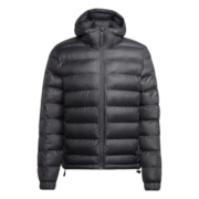 adidas休闲保暖户外连帽棉服男装阿迪达斯官方轻运动GV5330 深灰 A/M