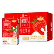 再降价、plus会员:蒙牛酸酸乳草莓味乳味饮品250ml×24 (新老包装随机发)