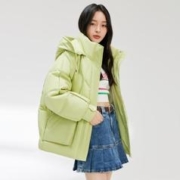 雪中飞 女式一手长羽绒服2022秋冬简约保暖舒适居家旅游羽绒服女