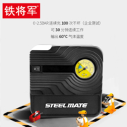 铁将军迷你车载充气泵汽车打气泵车用12v电动便携式应急轮胎充气泵P03